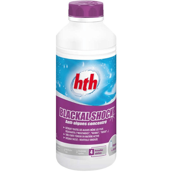 hth BLACKAL SHOCK Anti-algues moutarde curatif 1L