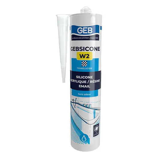 mastic silicone gebsicone W2 translucide - 310 ml