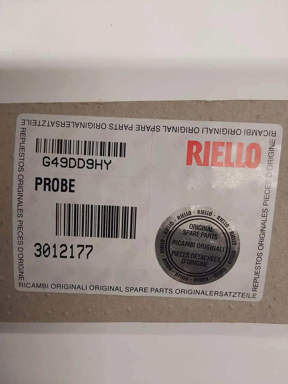 Sonde ionisation Riello RS 28/38/50 TL 3012177